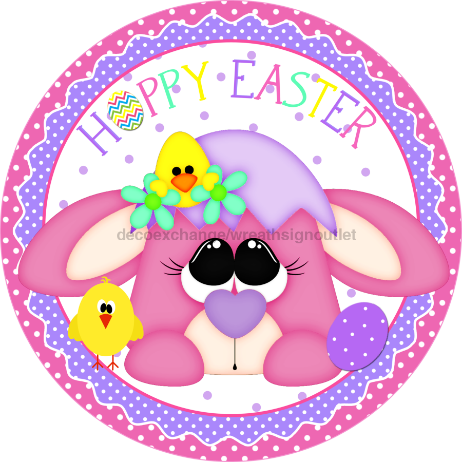 Happy Easter 18" Wood Door Hanger - DECOE-258-DH