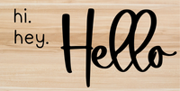 Thumbnail for Hello 6x12" Metal Wreath Sign - DECOE-4223