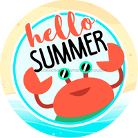 Thumbnail for Wreath Sign, Hello Summer, Summer Sign, DECOE-644, Sign For Wreath, DecoExchange - DecoExchange¬Æ