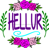 Thumbnail for Wreath Sign, Hellur White Sign, Hello Sign, Funny Sign, DECOE-1021, Sign For Wreath, DecoExchange - DecoExchange¬Æ