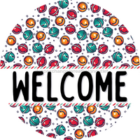 Thumbnail for Wreath Sign, Jingle Bells Sign, Christmas Sign, DECOE-2096, Sign For Wreath, Round Sign, DecoExchange - DecoExchange¬Æ