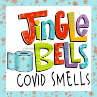 Thumbnail for Wreath Sign, Jingle Bells, Funny Covid, Christmas Sign, 10x10