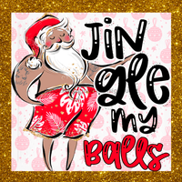 Thumbnail for Wreath Sign, Jingle My Balls, Funny Beach Christmas Sign, 10
