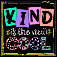 Thumbnail for Kind Is The New Cool 10x10" Metal Wreath Sign - DECOE-245
