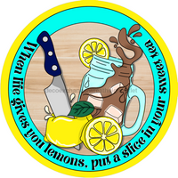 Thumbnail for Life Gives You Lemons Sweet Tea 18" Wood Door Hanger - CR-046-DH