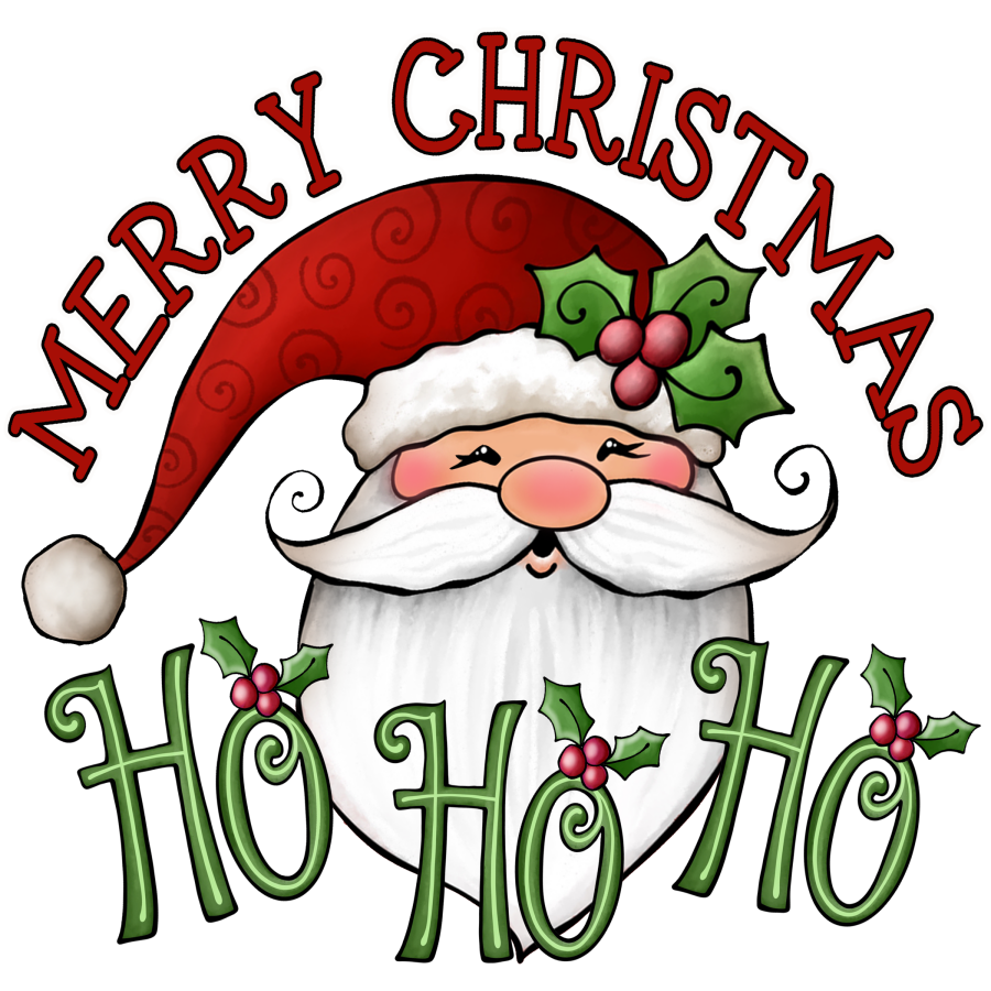 Merry Christmas Ho Ho Ho 18" Wood Door Hanger - DECOE-056-DH