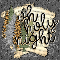 Thumbnail for Wreath Sign, Oh Holy Night, Christmas Sign, 10