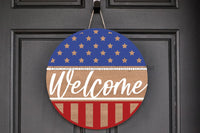 Thumbnail for Wreath Sign, Patriotic Sign, DECOE-2050, Sign For Wreath, Door Hanger, DecoExchange - DecoExchange¬Æ