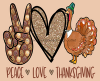 Thumbnail for Wreath Sign, Peace Love Turkey, Fall Sign, 8x10