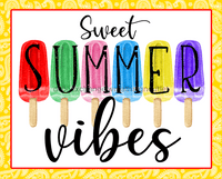 Thumbnail for Wreath Sign, Popcicle Summer Sign, 8x10