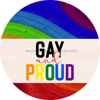 Thumbnail for Wreath Sign, Pride Sign, DECOE-2037, Sign For Wreath, Round Sign, DecoExchange - DecoExchange¬Æ