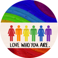 Thumbnail for Wreath Sign, Pride Sign, DECOE-2038, Sign For Wreath, Round Sign, DecoExchange - DecoExchange¬Æ