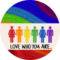 Thumbnail for Wreath Sign, Pride Sign, DECOE-2038, Sign For Wreath, Round Sign, DecoExchange - DecoExchange¬Æ