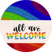 Thumbnail for Wreath Sign, Pride Sign, DECOE-2039, Sign For Wreath, Round Sign, DecoExchange - DecoExchange¬Æ