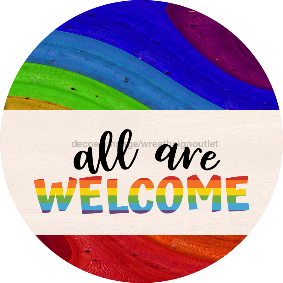 Wreath Sign, Pride Sign, DECOE-2039, Sign For Wreath, Round Sign, DecoExchange - DecoExchange¬Æ