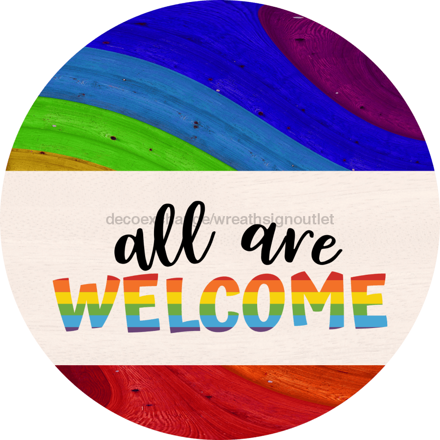 Wreath Sign, Pride Sign, DECOE-2039, Sign For Wreath, Round Sign, DecoExchange - DecoExchange¬Æ