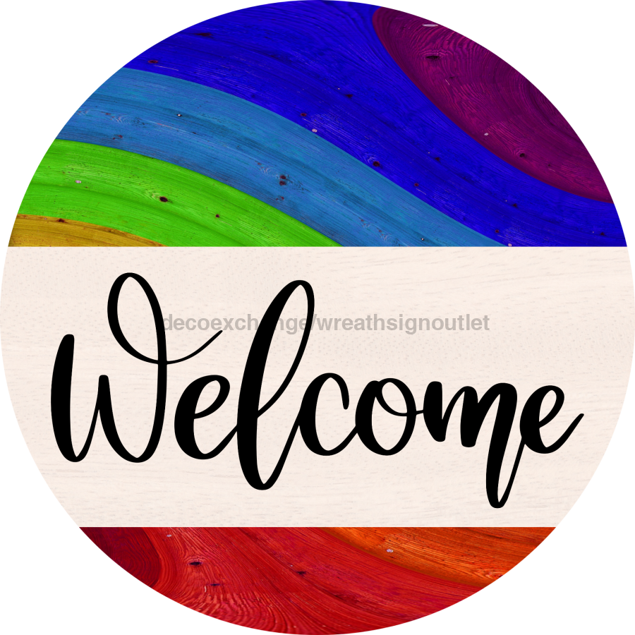 Wreath Sign, Pride Sign, DECOE-2041, Sign For Wreath, Round Sign, DecoExchange - DecoExchange¬Æ