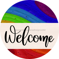 Thumbnail for Wreath Sign, Pride Sign, DECOE-2041, Sign For Wreath, Round Sign, DecoExchange - DecoExchange¬Æ