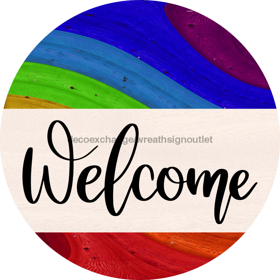 Wreath Sign, Pride Sign, DECOE-2041, Sign For Wreath, Round Sign 10 round, metal sign, Pride