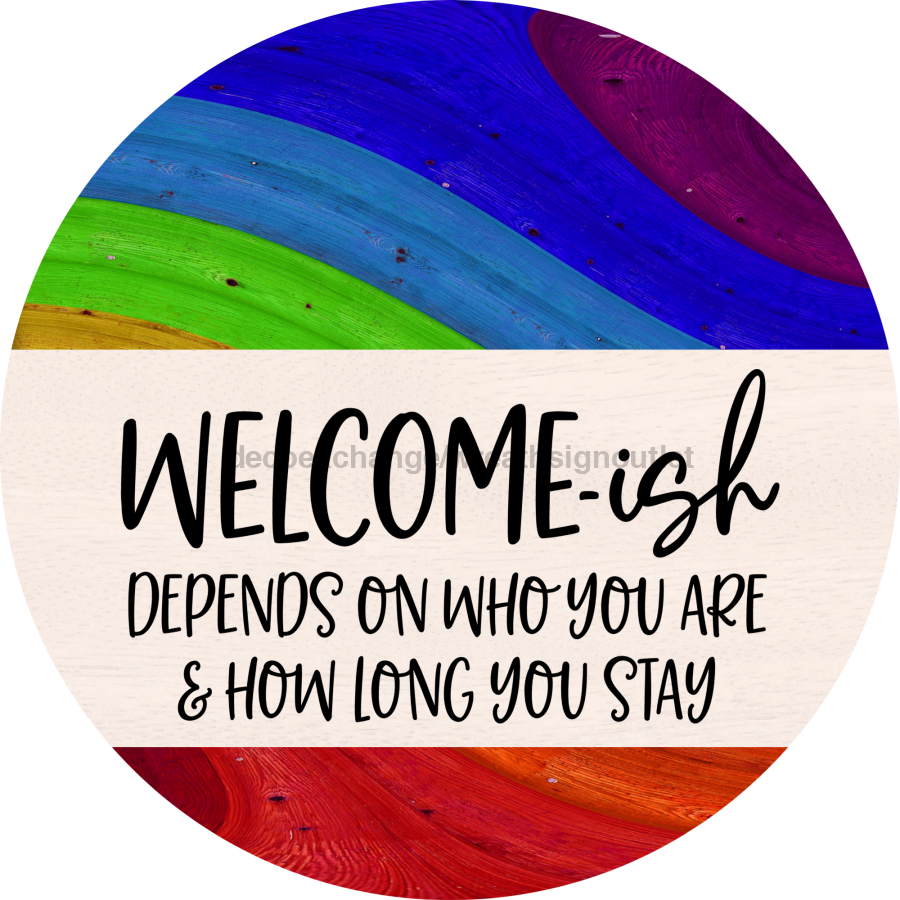 Wreath Sign, Pride Sign, DECOE-2042, Sign For Wreath, Round Sign, DecoExchange - DecoExchange¬Æ