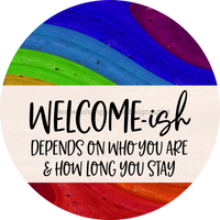 Thumbnail for Wreath Sign, Pride Sign, DECOE-2042, Sign For Wreath, Round Sign, DecoExchange - DecoExchange¬Æ