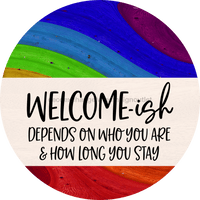 Thumbnail for Wreath Sign, Pride Sign, DECOE-2042, Sign For Wreath, Round Sign, DecoExchange - DecoExchange¬Æ