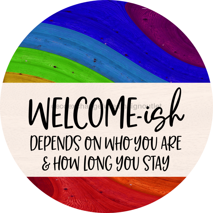 Wreath Sign, Pride Sign, DECOE-2042, Sign For Wreath, Round Sign, DecoExchange - DecoExchange¬Æ