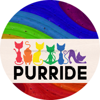 Thumbnail for Wreath Sign, Pride Sign, DECOE-2043, Sign For Wreath, Round Sign, DecoExchange - DecoExchange¬Æ