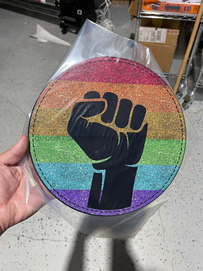 Pride Fist 18" Wood Door Hanger - DECOE-219-DH