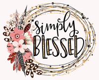 Thumbnail for Wreath Sign, Simply Blessed Sign, 8