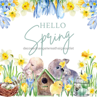 Thumbnail for Wreath Sign, Spring Sign, 10