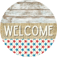 Thumbnail for Wreath Sign, Starfish Sign, Crustaceancore Sign, DECOE-2091, Sign For Wreath, Round Sign, DecoExchange - DecoExchange¬Æ