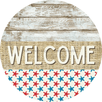 Thumbnail for Wreath Sign, Starfish Sign, Crustaceancore Sign, DECOE-2091, Sign For Wreath, Round Sign, DecoExchange - DecoExchange¬Æ