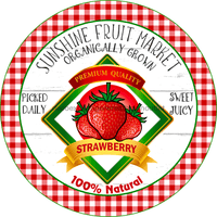 Thumbnail for Wreath Sign, Summer Sign, Strawberry Sign, 12