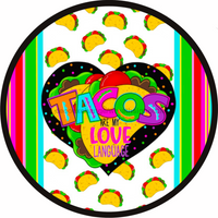 Thumbnail for Taco Valentine Funny 10" Metal Wreath Sign - CR-028