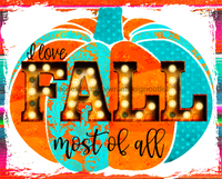 Thumbnail for Wreath Sign, Teal Pumpkin, Fall Sign, 8x10