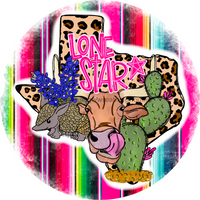 Thumbnail for Wreath Sign, Texas Sign, Serape Sign, Texas Pride, 10