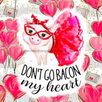 Thumbnail for Wreath Sign, Valentine Sign, Valentine Pig Sign 10