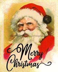 Thumbnail for Wreath Sign, Vintage Santa Christmas Sign, Merry Christmas Sign, 8x10