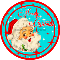 Thumbnail for Wreath Sign, Vintage Santa Sign, 12