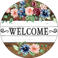 Thumbnail for Welcome 18" Wood Door Hanger - DECOE-259-DH