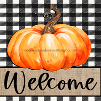 Thumbnail for Wreath Sign, Welcome Pumpkin Sign, Fall Sign, 10