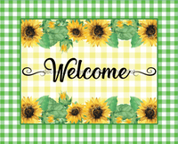 Thumbnail for Wreath Sign, Welcome Sunflower Sign, 8x10