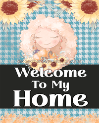 Thumbnail for Wreath Sign, Welcome Sign, Welcome To My Home, 8x10