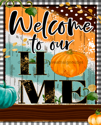 Thumbnail for Wreath Sign, Welcome To Our Home, Fall Sign, 8