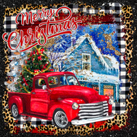 Thumbnail for Wreath Sign, Western Christmas, Truck Christmas Sign, 10