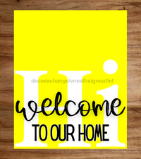 Thumbnail for Yellow Hi Door Hanger Dco-01659-Dh-Y 16X18’ Rectange Wood