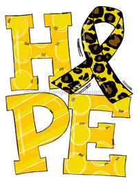 Thumbnail for Yellow Hope Awareness 22" Wood Door Hanger - DECOE-W-0133-DH