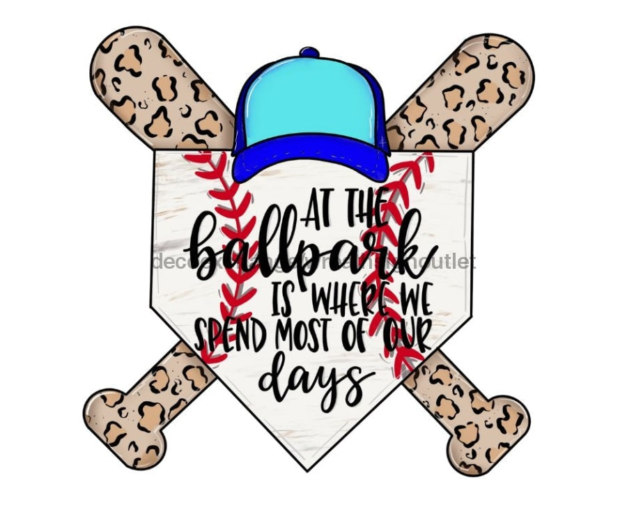 Baseball Sign, Ball field Sign, home plate sign, wood sign, CR-W-071 wreath size wood, wood wreath sign, sports