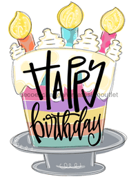 Thumbnail for Birthday Sign Wood Sign Door Hanger Decoe-W-495 22